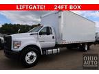 2018 Ford F-650SD Box Truck 24FT Powerstroke DIESEL LIFTGATE Clea.