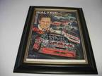 Signed, framed Darrell Waltrip art print