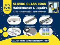 Top Sliding Glass Door Repair Services - Same-Day Services - 10% Off