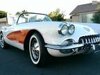 1958 Chevrolet Corvette White on Red