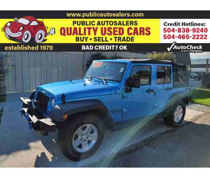 2010 Jeep Wrangler for sale is a Blue 2010 Jeep Wrangler Car for Sale in Kenner LA