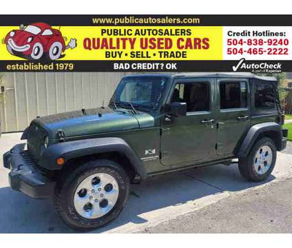 2008 Jeep Wrangler for sale is a Green 2008 Jeep Wrangler Car for Sale in Kenner LA