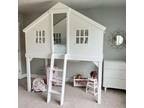 Pottery Barn White Treehouse Loft Bed (Twin)