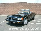 1989 Mercedes-Benz SL-Class 560SL Convertible R107 Series Black