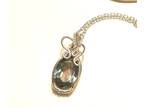 Sterling Silver Wire Wrap Mystic Topaz Cabochon