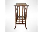 19th Century Antique English Bamboo Magazine / Music Rack Oriental Side Table