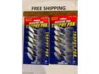 LOT OF 2 PACKS OF Worden's Rooster Tail Trophy Pak of Six 1/4 oz 12 BAITS TOTAL.