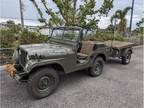 1954Willys Military Jeepwith Trailer