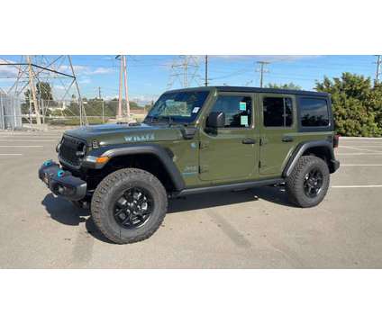 2024 Jeep Wrangler 4xe Willys is a Green 2024 Jeep Wrangler Car for Sale in Cerritos CA