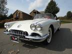 1960 Chevrolet Corvette Convertible White on Red