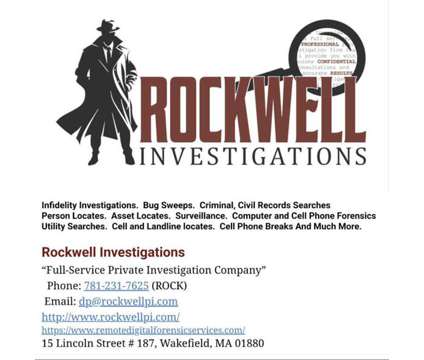 Private Investigation Services is a Legal Services service in Boston MA