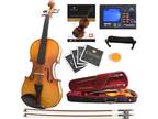 Mendini by Cecilio Violin Instrument ? MV400 Size 4/4 Acoustic Violin