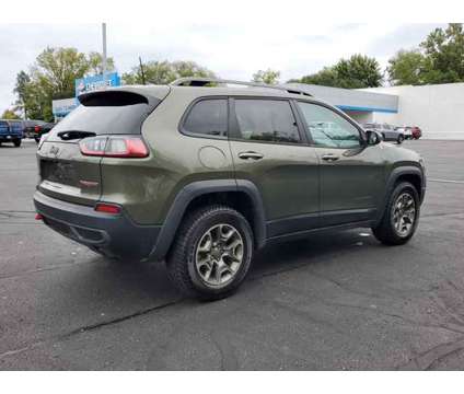 2020 Jeep Cherokee Trailhawk is a Green 2020 Jeep Cherokee Trailhawk Car for Sale in Paw Paw MI
