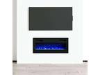 Meble furniture 31.5 and Electric Fireplace Recessed Wall Mounted Heater