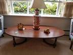 birdtail / Coffee Table Oval Wood 62 - Opportunity!