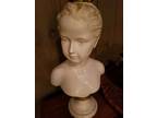 Decorative Chalkware Bust of Young Woman Alexander - Opportunity!