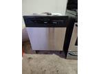 24 Inch Kenmore Adora dishwasher built in stainless. 34" from floor to top. 24"W