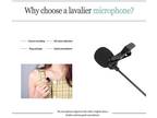 3.5mm Clip-on Mini Mic Microphone Lavalier Lapel For Mobile Phone PC Recording