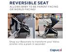 Capucci Velos Luxury Stroller One button fold Reversible Seat Car Seat Adapters