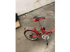 Shimano Lightweight Aluminum Folding 6-Speed Bicycle Red [phone removed]