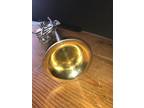 Antique 1930s Frank Holton Silver-plated Trumpet w/ Gold Wash