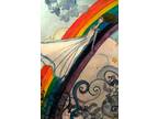Riding the Rainbow: 9x12 Original Watercolor by Dana Lee