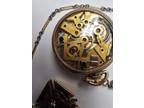 14K Gold Filled Dudley Model 2 Masonic Pocket Watch 12s 19j w 18K Chain &10k Fob