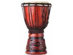 X8 Drums Celtic Labyrinth Backpacker Djembe Drum w/ FREE Mini Drum & Tote Bag