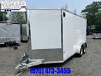 2023 Stealth Stealth 7x14 - White _ Barn Doors w/ Stowable Ramp