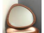 Mid-Century Style Mirror, Cobblestone, Asymmetric Design