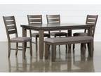 Table w/ Bench Seat & 6 Chairs m