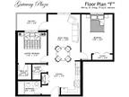 Gateway Plaza - Floor Plan F - 2 Bedrooms, 1 Bathroom