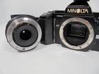 Minolta Maxxum 7000 35mm SLR Camera with extra Lens AF 80-200 & 1800 AF Flash