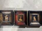 Jove Epperson Framed Mini Oil Paintings Trio