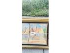 Vintage Watercolor Painting Of Mid Century Modern Landscape Signed By Birok
