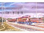 Estampado artístico ferroviario ""Pennsylvania Thunder"" Robert West 323 PRR -