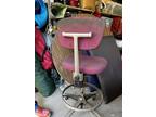 Vintage Knoll Aluminum Industrial Drafting Stool Chair MCM