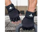 Women/Men Gym Gloves With Wrist Wrap Workout Weight Lifting Fitness Exercise US