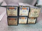 Estate Find LOT of 6 Vintage QRS and US PLAYER PIANO Word-Roll MUSIC ROLLS