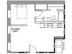 340 Sibley Street Lofts - Studio 554 sq ft