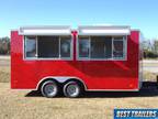 2022 enclosed 8.5 x16 concession trailer New vending food truck trailer finsihed