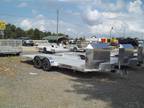 2024 Aluma 8218 Tilt Anniversary Car Hauler Trailer Aluminum New