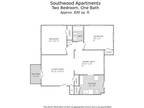 Southwood Apartments - City - 2 Bedroom 1Bath_830 sq. ft.