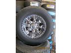 Set of Used Tires and Wheels Lt 285/70r17 17x9.0 8-165