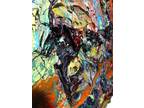 Signed Abstract Modern█Original█Oil█Painting█Vintage█Impressionist