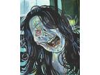 Victoria Terrifier Movie Horror Pop Art Painting Acrylics 16x20 canvas Original