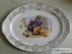Vintage Holiday Turkey Platter Plate