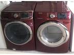 Samsung Burgundy Front Load Washer & Dryer