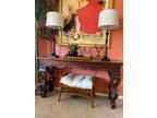 Solid wood console tabe