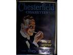 1940s Chesterfield Cigarette Movie Poster Store AD